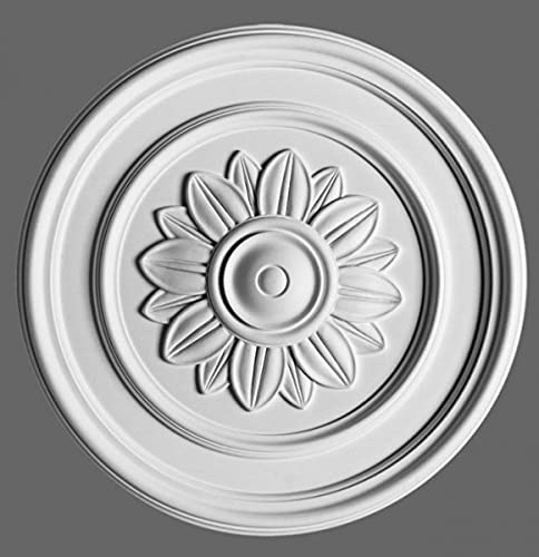 Rosace en stuc 53,5 cm de plafond en plâtre moulure baroque pour décoration intérieure