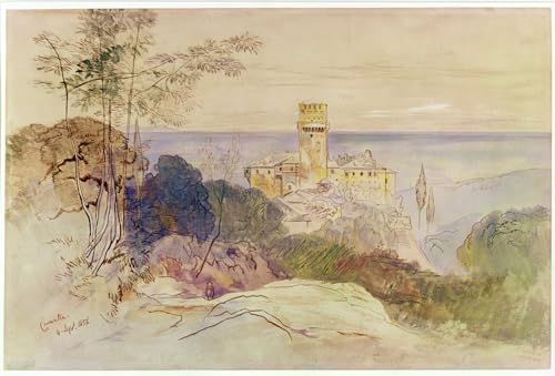 Impression sur toile monastère de Caracalla d'Edward Lear pour la décoration de chambre nordique