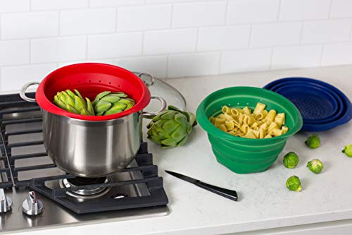 Better Houseware 4-Quart Silicone Collapsible Colander (Red) #TOP3