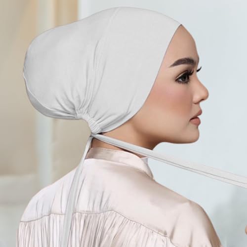 Hijab Undercap Hijab Caps Hijab Undercap Non Slip Hijab Scarf 4PCS Non Slip Hijab Cap Breathable Adjustable Hijab Underscarf with Tie-Back Closure Hijab Cap for Women2