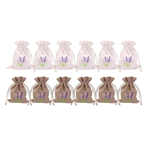 Conjunto 12 Bolsas Lavandas Aromatics En Algodón Y Lino con Bolsas Lavandas Cordones para Fragancias En Hogar Bolsas Perfumadas