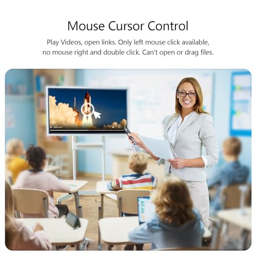 NORWII N97s Highlight Presentation Remote with Digital Pointer for TV Screen, Presentation Clicker for Powerpoint Presentation, Wireless Presenter Clicker, Metal Case(Red Light - BT&USB A - 32G) - Thumbnail 4