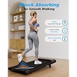 SupeRun Walking Pad, Under Desk Treadmill, 3 in 1 Portable Treadmill with Remote Control LED Display, 2.5 HP Quiet Walking Jogging Machine for Office Home Use, 300 Lbs Capacity - Image 2