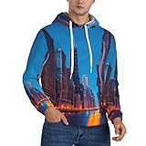 Style saisonnier : sweat à capuche graphique Chicago Night pour homme avec poche est le choix parfait pour la transition entre les saisons. Que ce soit pour une journée de printemps fraîche ou un après-midi d'automne frais, ces sweats à capuche vous gardent à l'aise et élégante.