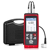 Bonvoisin Ultrasonic Thickness Gauge, Range 0.039 to 11.811 in, Ultrasonic Thickness Measuring Instruments for Steel, Copper, Cast Iron, Metals, Plastic, Glass, PVC