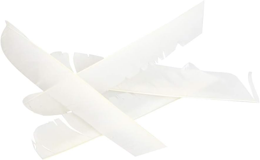 ZSHJG 50 Pack Archery Arrow Spiral Twist Wrap Full Length Feathers Left Wing Feathers Fletches Fletching (8-11inch) for Flu-Flu Arrows (White) : Sports & Outdoors