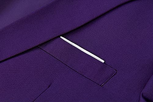 Men's Regular Fit 3 Piece Suit Set Two Button Solid Business Blazer Vest Pants Casual Slim Fit Groomsmen Wedding Suits4