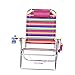 Extra Large - High Seat 3 Reclining Position Aluminum Heavy Duty Beach Chair with Cup Holder - 300 lbs Capacity