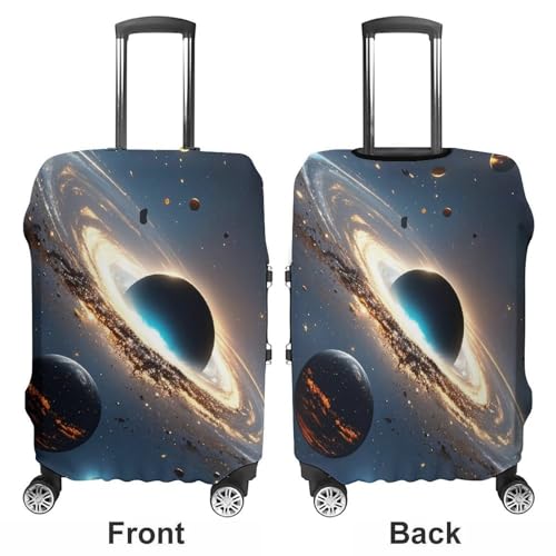 Universe Luggage Cover, Elastic Luggage Protector Fits 19-32in Suitcases, Washable & Anti-Scratch Suitcase Cover for Men Women L3