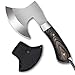 Produktbild Omesio Mini Axt Survival Kleines Outdoor Beil, Handbeil Full-Tang 19,3 cm, Survival Camping Axt Holz Griff, Robust (C043)