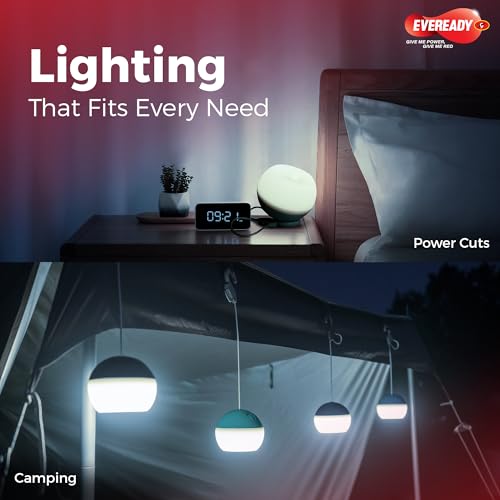 Image of Eveready Camplite HL82, Rechargeable Emergency Lantern, 3W Lantern Waterproof, USB Type-A Charging, Powered by a 2000mAh Li-ion Battery, Pack of 1