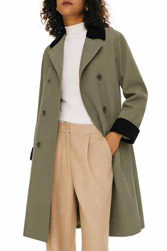 Orolay Women's Oversized Double Breasted Trench Coat Casual Barn Jacket