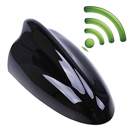 Possbay Car Antenna Shark Fin Antenna AM FM Radio Signal Aerial Adhesive Tape Base Super Functional
