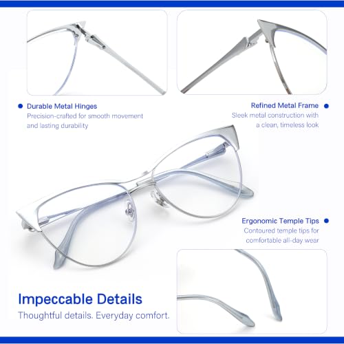 Image of Cat Eye Blue Light Glasses for Women Blocking Glasses