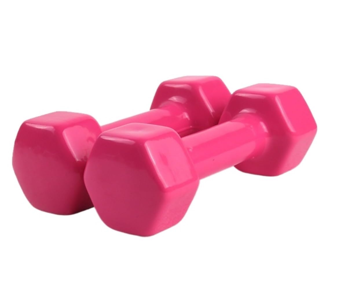 Regulowane hantle Zestaw hantli ciężarków Plastikowe hantle żeliwne Hantle do ćwiczeń antypoślizgowe ręczne Sprzęt Siłownia(Pink)