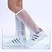Produktbild Mrjg Neu 1pair Schuhe Protektor Wasserdichten Abdeckungen Flegel Regen Ueberziehsch Art und Weise hohe Spitzenschuhe Schuhe Abdeckung (Color : White, Size : XXL)
