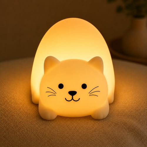 Winkee Tiny Veilleuse Chat LED lampe de chevet nomade enfant