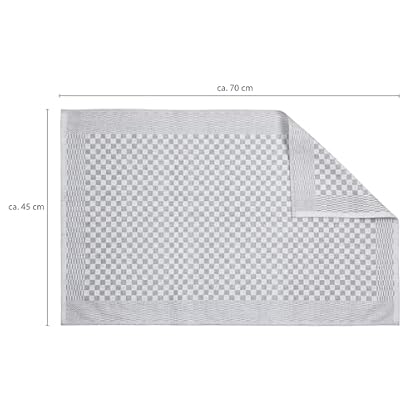 Vaily Premium Geschirrtücher 10er Pack - Trockentücher aus 100% Baumwolle super Saugstark- Oeko-TEX Zertifiziert - 70 x 45 cm Grau – Bild 5