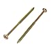 100 viti per truciolato, 6,0 x 120 Torx, filettatura parziale, zincate gialle, testa piatta, vite universale