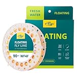 SF Fly Fishing Floating Line with Welded Loop Weight Forward Fly Lines # Orange 90FT WF4F