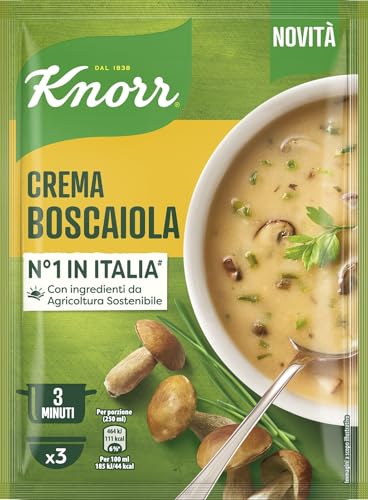 Knorr Crema Boscaiola, Piatti Pronti Knorr con Verdure da Agricoltura Sostenibile, Senza Coloranti, Senza Conservanti, Vegetariano, 85 g