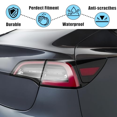 Image of Jaronx Compatible with Tesla Charging Port Cover for Model 3 2017-2023 Model Y 2020-2023 (NOT FIT 2024+), Rear Right Taillight Cover Reflector for Tesla, Charging Port Door Replacement 1100781-99-D