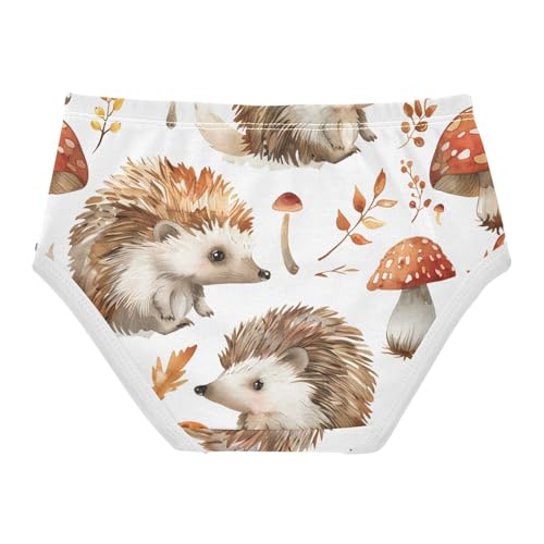 Cotton Girls Underwear Toddlers Cute Hedgehogs Mushroom Panties for Girl Funny Underpants Briefs 2t2