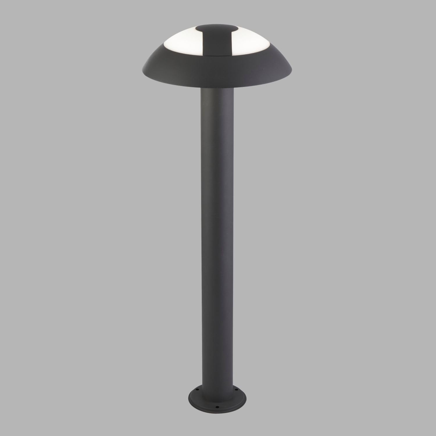 Licht-Erlebnisse LED Stehlampe außen Garten IP44 Anthrazit 73 cm 4000 K 505 lm Aluminium Modern Außenleuchte Wegeleuchte