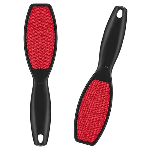 2-Pack Reusable Clothes Brushes for Pet Hair Removal, Dual-Sided Cleaning Tool for Clothes, Upholstery, and Furniture