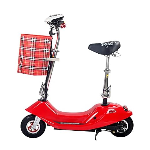 El -sparkcykel, elcykel, elektrisk sparkcykel med avtagbar sits, 25 Kmmax räckvidd, smart LCD -display (upp till 35 km/h) Flera färger att välja, röd