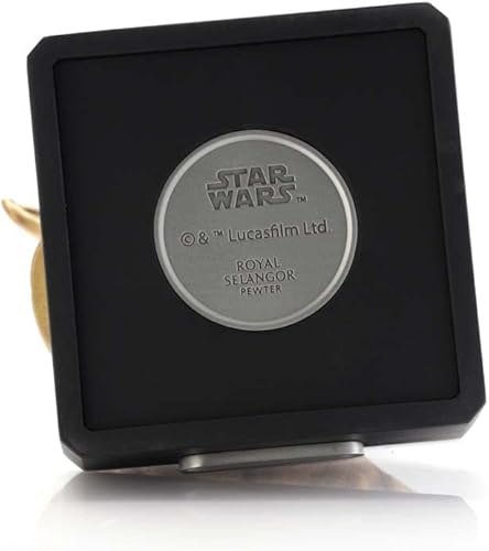 Miniatura 9 de Royal Selangor Busto de Yoda de peltre de edición limitada (dorado) - Estatuacoleccionable con licencia de Star Wars