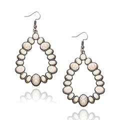 H2:white western earrings