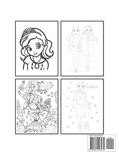 Fabulous Fashion Coloring Book: Beautiful Gift For Girls