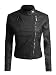 Awesome21 Women's Zipper Motorcycle Biker Faux Leather Jackets
