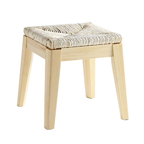 Taburete de madera maciza resistente que soporta gran peso sin balanceos 4