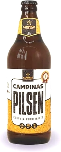 Cerveja Campinas Pilsen Puro Malte Cervejaria Campinas 600ml
