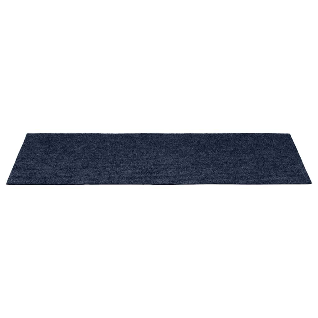 Tidyard Tapis d'escalier Auto-adhésifs 30 pcs Bleu 60x25 cm, Tapis Escalier Tapis de Sécurité pour Sol Protection, Aînés et Animaux