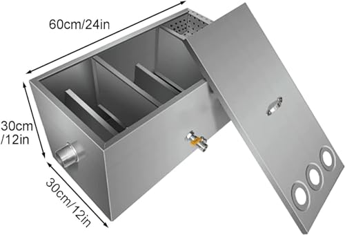 Sifone in acciaio inox per la gestione dei rifiuti di cucina, soluzione durevole per ristoranti, caffetterie e mense
