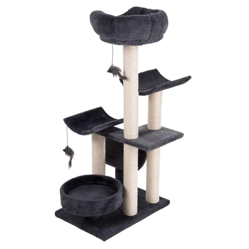 zooplus Kratzbaum Penelope | ideal auch für Kitten, große Katzenrassen oder Katzensenioren | Höhe: 116cm