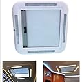 RV Skylight Window with LED Light Lighting and Blinds, RV Window Skylight RV Roof Vent Hatch Top, Trailer RV Camper Window LED Skylight With RV Lamp for RV Caravan Motorhome(30.5*22.6in)