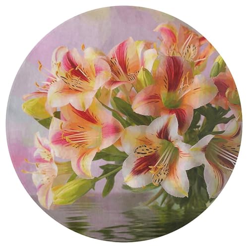 Alfombra de Alstroemeria para sala de estar que transforma tu decoración 5