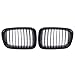 LHZBB Grille de calandre Centrale Avant de Voiture calandre de Course pour BMW série 3 E46 Compact 325TI / 328i / 320i / 316TI / 330D 1998-2001 (Couleur: Noir Brillant)