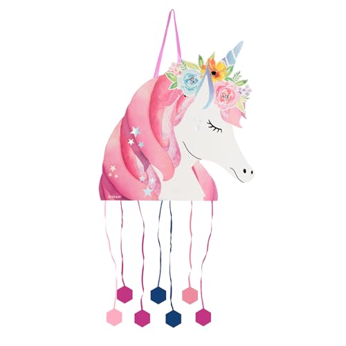 OH YEAH - Piñata de aniversário unicórnio grande - decoração de festas infantis menino e menina - pinatas grandes para encher com brinquedos e doces - fácil de encher
