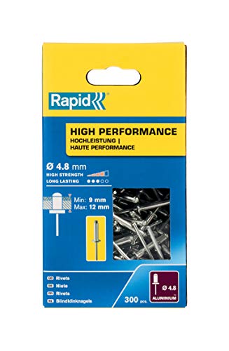 Rapid High performance rivet diameter 4.8 x 16 mm, High Grade Aluminium / Steel, ø4.8 mm