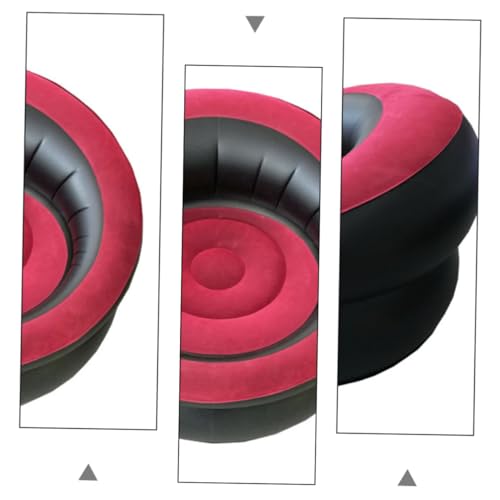 Sofá inflable portátil Mipcase rojo para jardín y camping 7