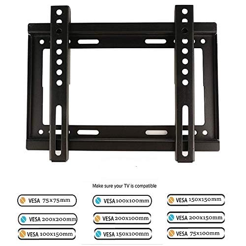 Image of Madrai Ganesh Electronics Heavy Duty TV Wall Mount Bracket for 14 to 42 Inch LCD /LED /Monitor /Smart TV, Fixed Universal Wall Stand