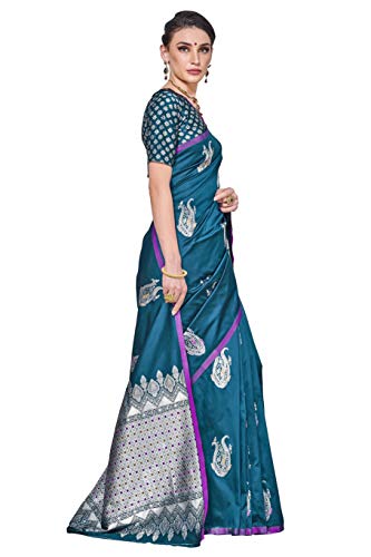 Image of Glory Sarees Women's Banarasi Silk Saree with Blouse Piece (GS Kara143 Parent)