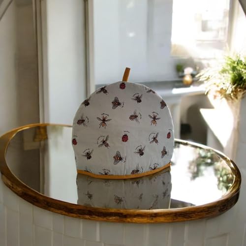 SiXsigma Sports Tea Cosy for Insulated Teapot Warmer (35x27x3cm) - Quick-Dry Cotton in Small, Medium, Large - Trendy Bumble Bee Design for Women - Image 9
