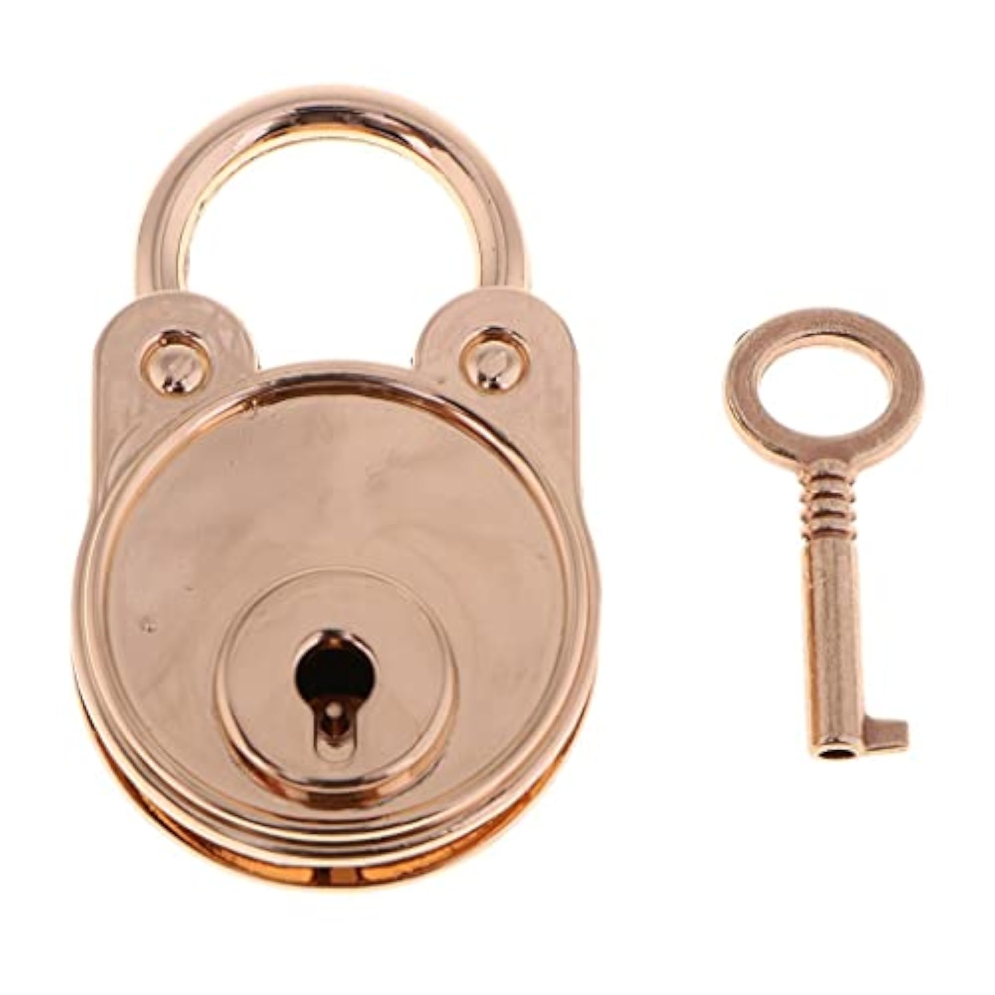 Antique Vintage Padlocks with Key, Bear Shaped