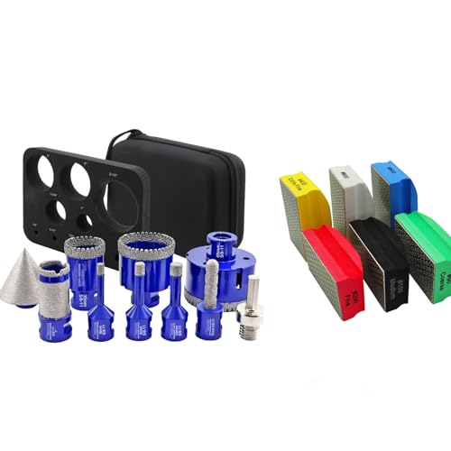 Kit de brocas diamantadas para perforar cerámica y mármol miniatura 1